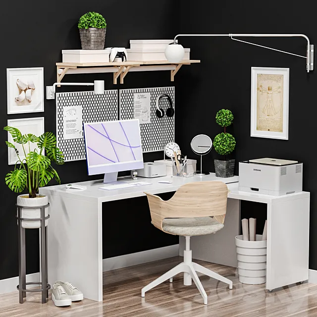 IKEA - Office workplace - Office workplace 6 3D Model