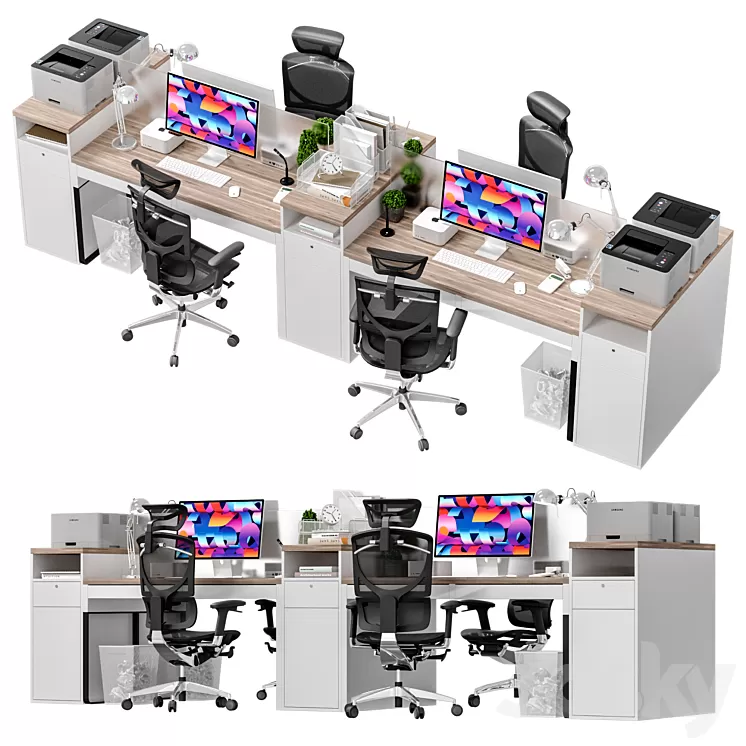 IKEA – Office workplace – Office workplace 8 3D Model Free Download