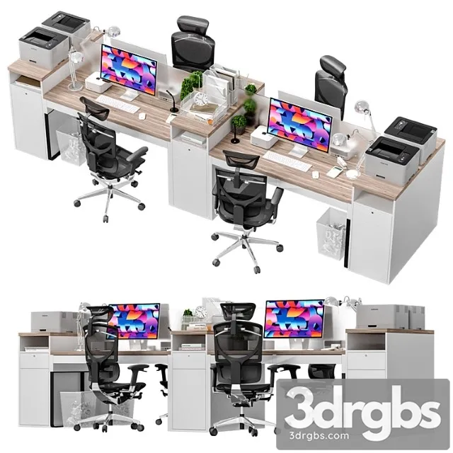Ikea Ofisnoe Rabochee Mesto Office Workplace 8 3D Model Free
