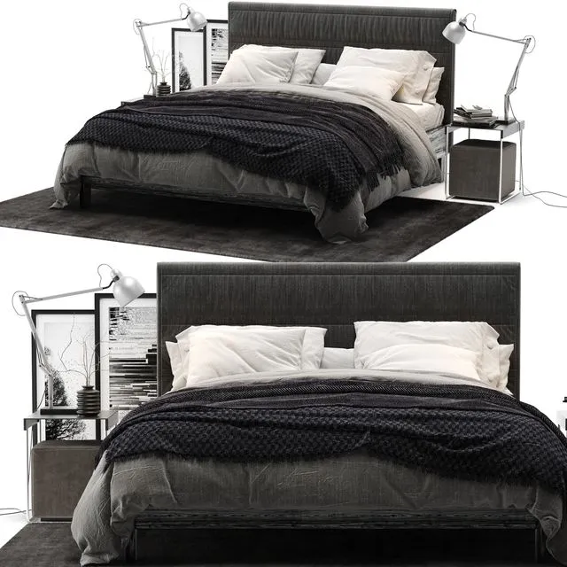 Ikea oppland bed 3D Model