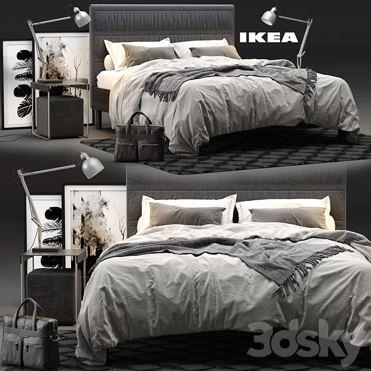 IKEA OPPLAND Bed 3D Model