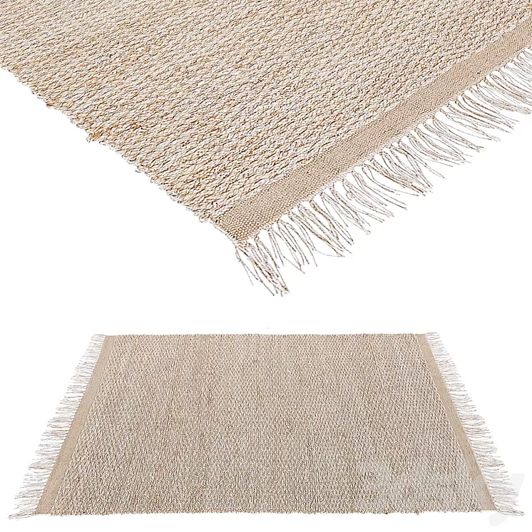 Ikea OVERALLT Rug 3D Model