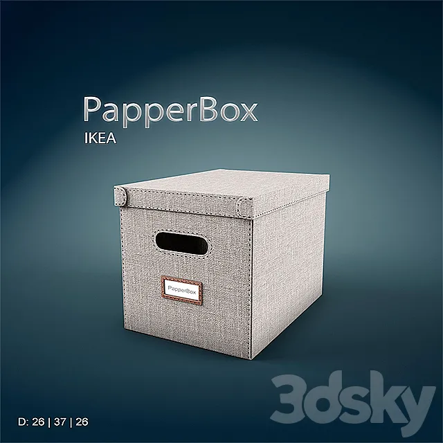 IKEA PapperBox 3D Model