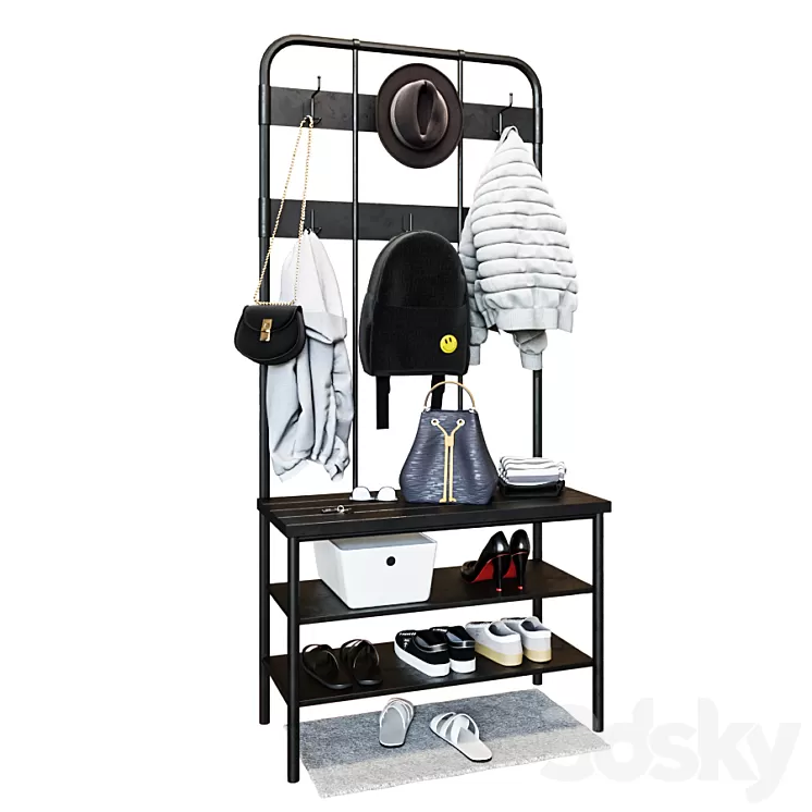 IKEA PINNIG Hanger with shoe section 3D Model