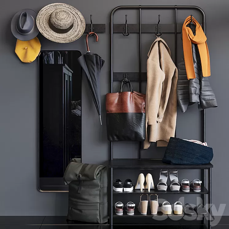 ikea PINNIG PINNIG hallway 3D Model