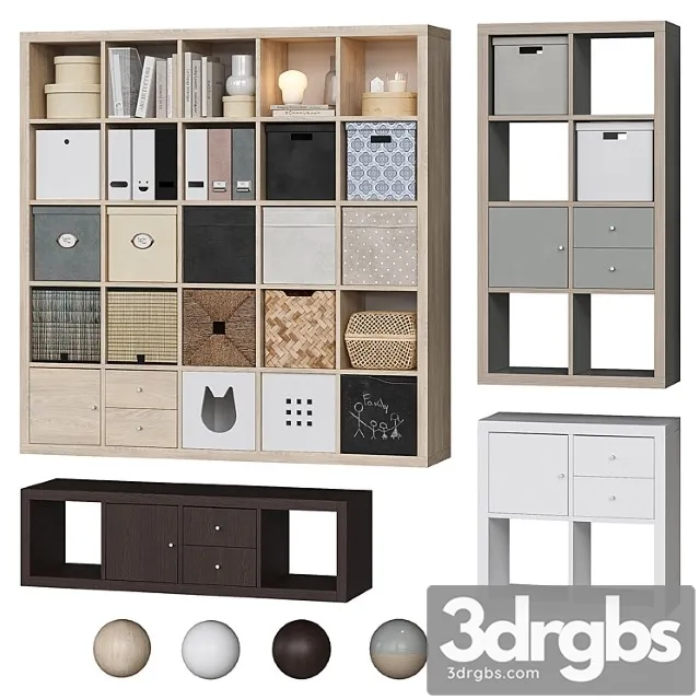 IKEA Rack Kallax 3D Model Free