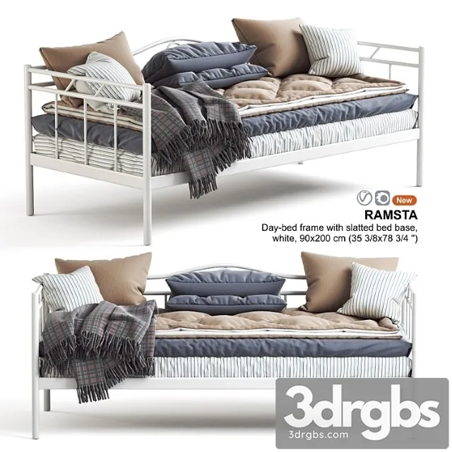 Ikea Ramsta Kushetka Ikea Ramsta Day Bed Couch 3D Model Free