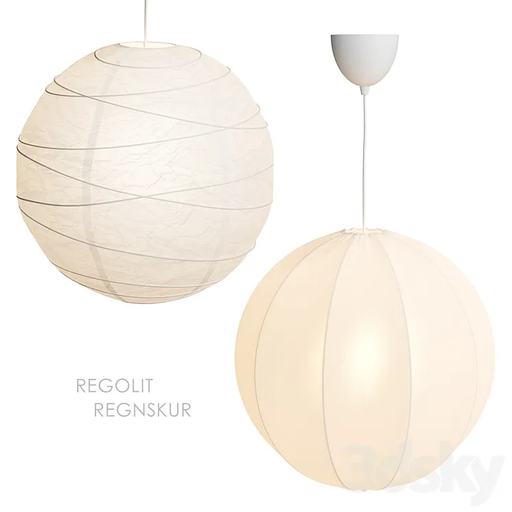 IKEA REGOLIT / REGNSKUR Pendant lamp 3D Model Free