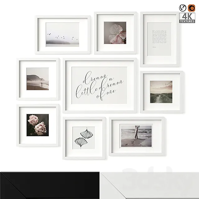 IKEA Ribba Poster Set 04 3DModel
