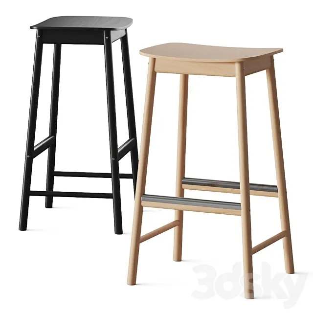Ikea Ronninge Bar Stool 3D Model