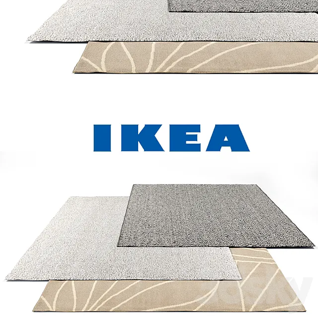 Ikea Rug Set 3D Model