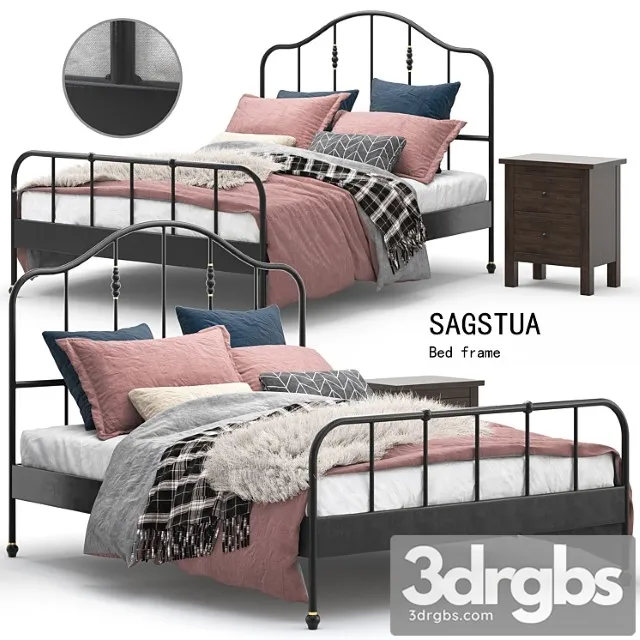 Ikea sagstua bed 2 3D Model Free