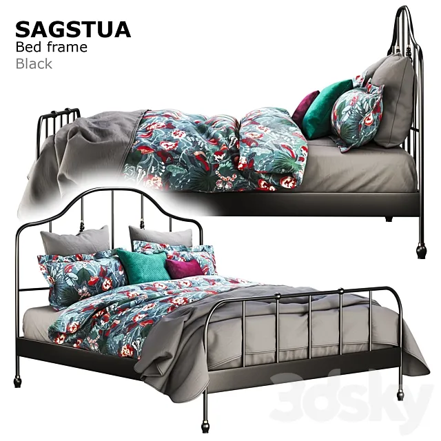 Ikea Sagstua Bed 3DModel