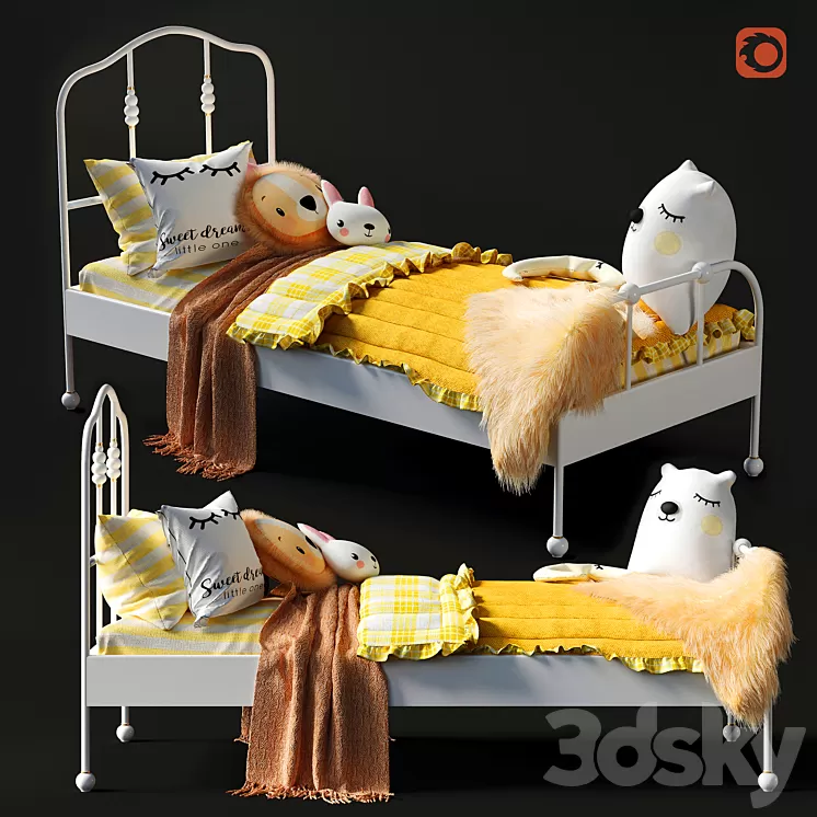 Ikea Sagstua / Luröy Bed - 5 3D Model