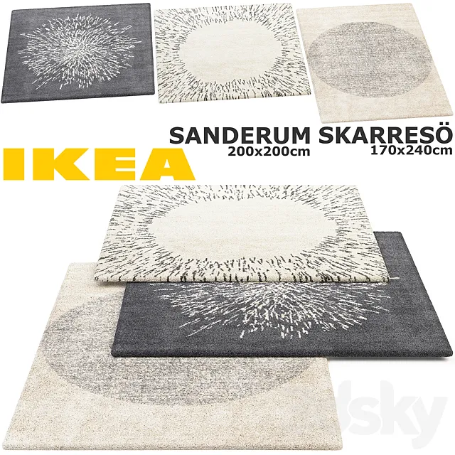 IKEA SANDERUM SKARRESO (SANDERUM SKARRESЁ) RUGS SET 3D Model