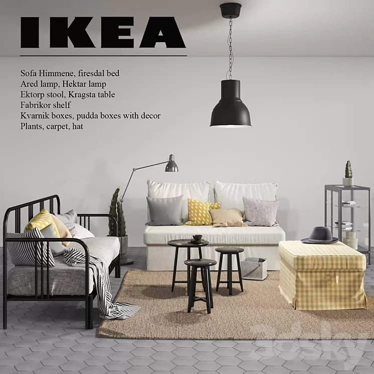 Ikea Set from the new catalog 2017-2018 3D Model