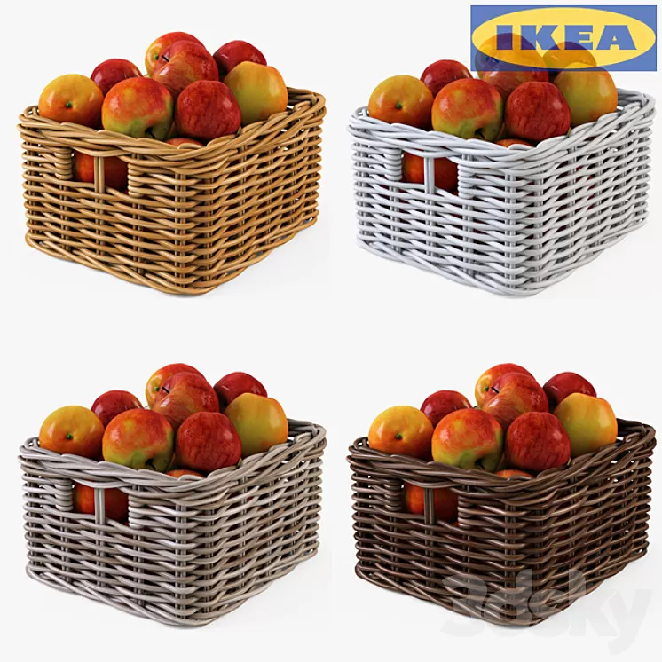 IKEA Shopping BYUHOLMA 01 with apples 3D Model