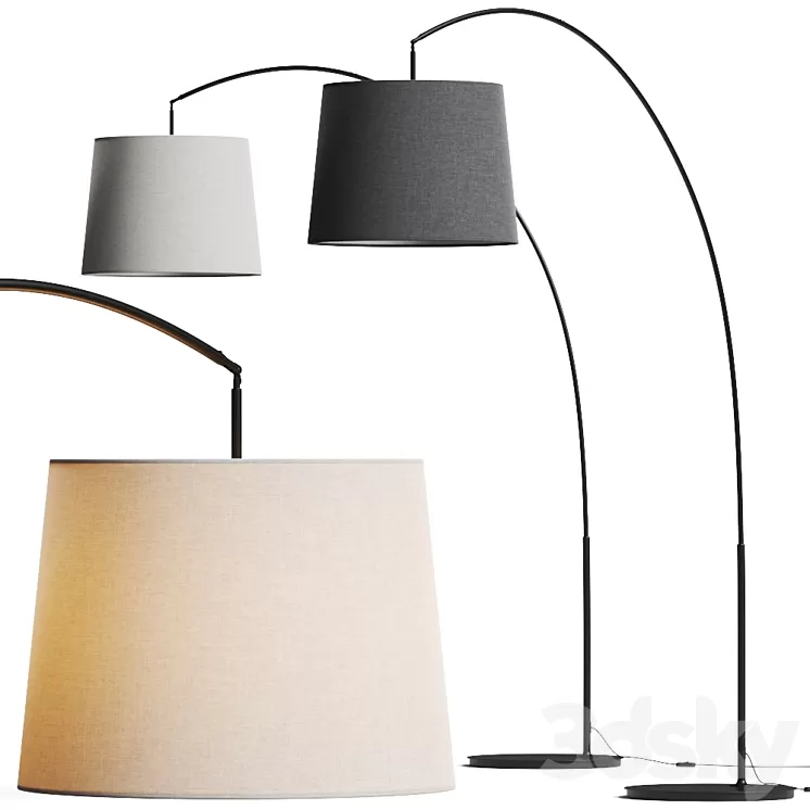 Ikea Skottorp / Skaftet Floor Lamp Comp. 1 3D Model