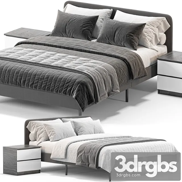Ikea Slattum Double Bed 22 3D Model Free