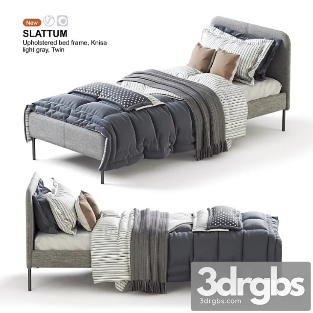Ikea Slattum Krovat Ikea Slattum Twin Bed 3D Model Free