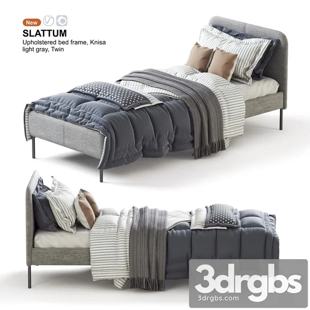 Ikea Slattum Twin Bed 3D Model Free