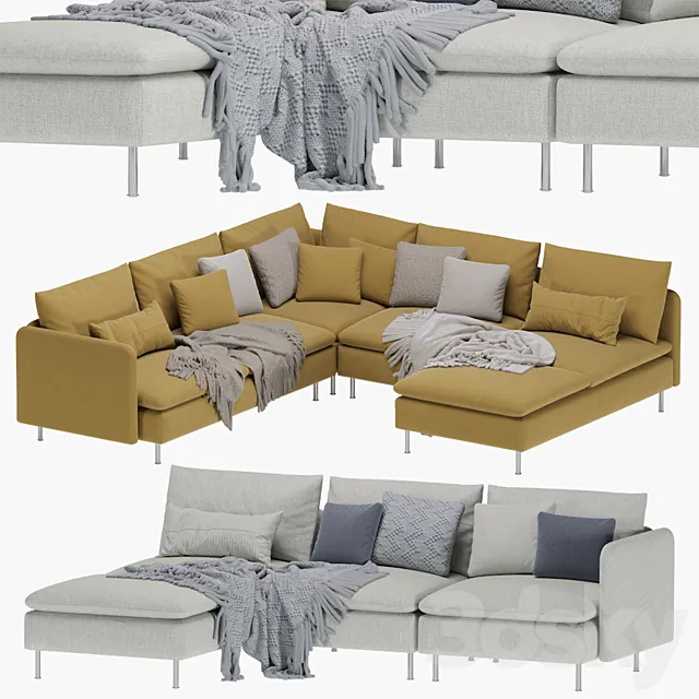 Ikea Soderhamn Sofa 3D Model