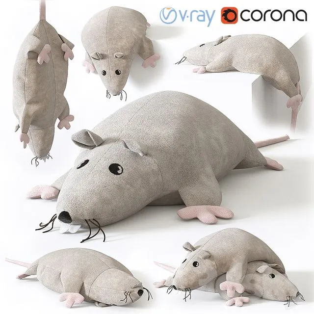 IKEA Soft Toy Rat 3D Model