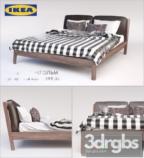 Ikea Stockholm Bed 3D Model Free