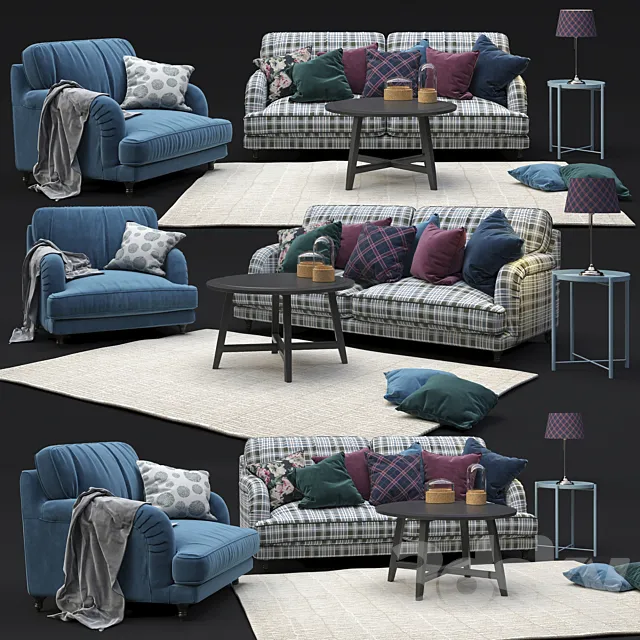 Ikea stocksund set 3DModel
