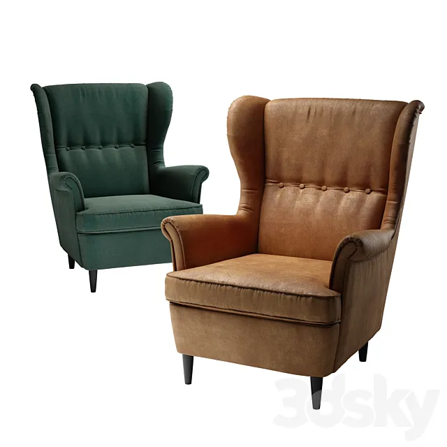 IKEA. STRANDMON. Wing chair 3DModel
