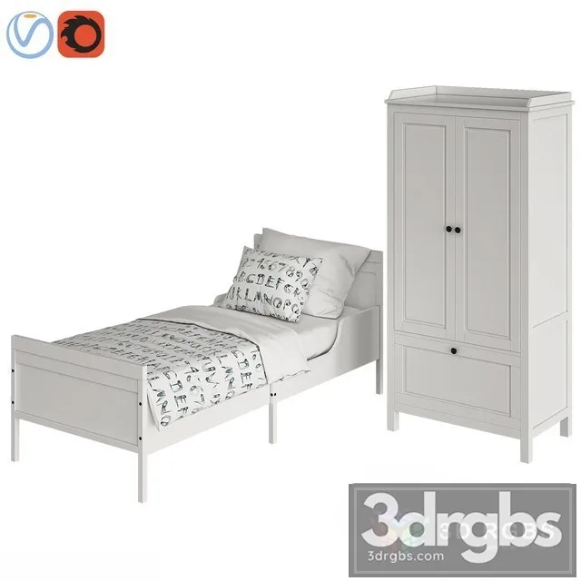Ikea Sundvik Kid Bed 3D Model Free