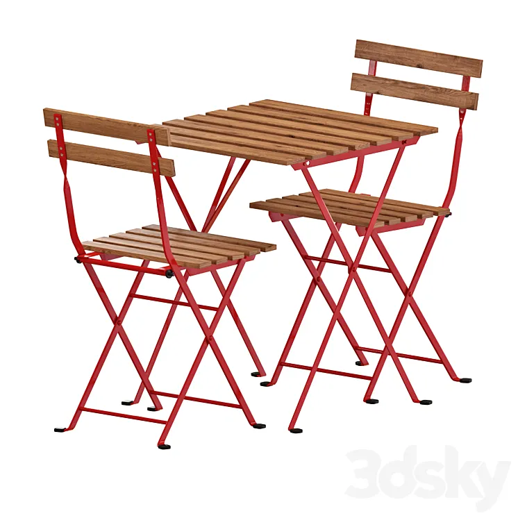 IKEA TÄRNÖ Table And Chairs 3D Model Free