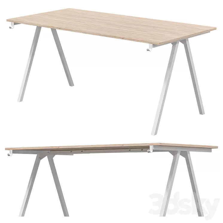 IKEA - TROTTEN Desk 3D Model Free