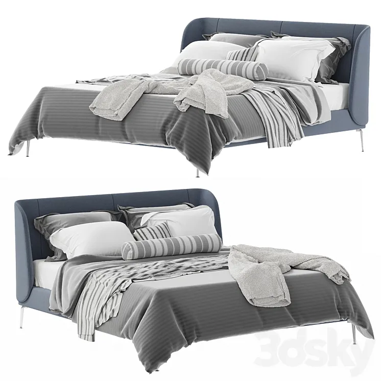 IKEA Tufjord bed 3D Model Free