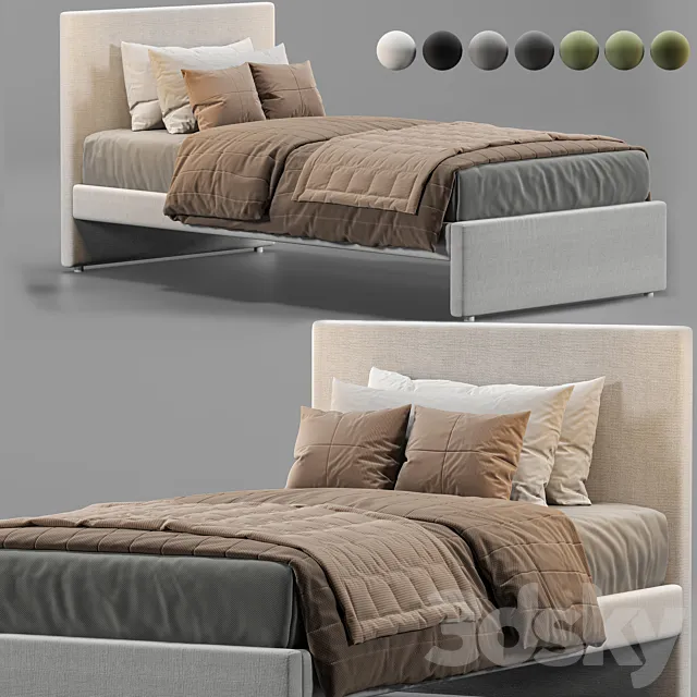 ikea upholsteredbed GLADSTAD IKEA 3DModel