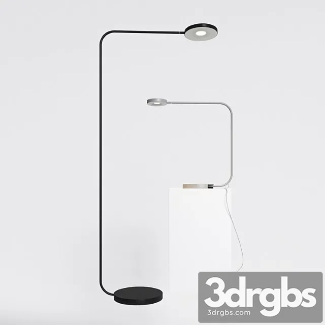 Ikea upperlig and floor lamp 3D Model Free