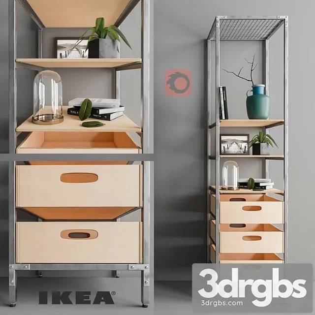 Ikea vebered set 3D Model Free