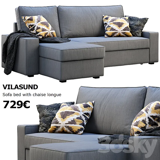 Ikea Vilasund sofa 3D Model