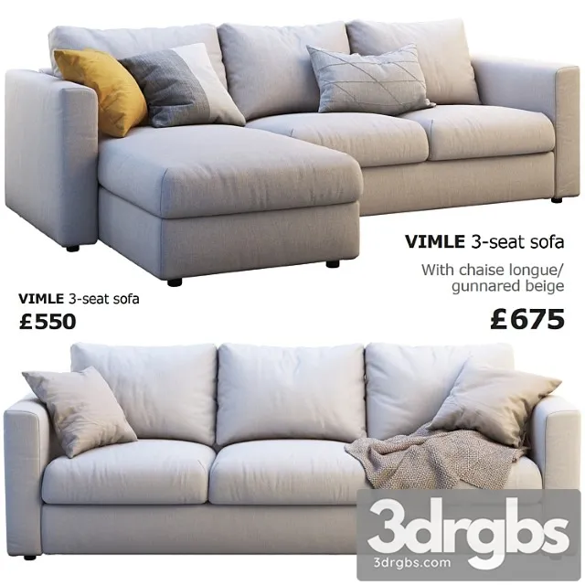 Ikea vimle (2 options) 2 3D Model Free