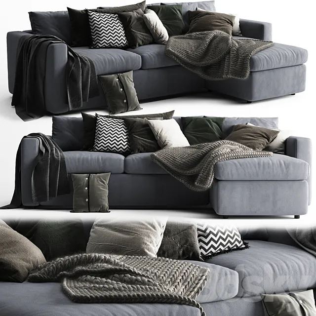 Ikea Vimle Chaise Longue Sofa - Scandinavian Set Free Download