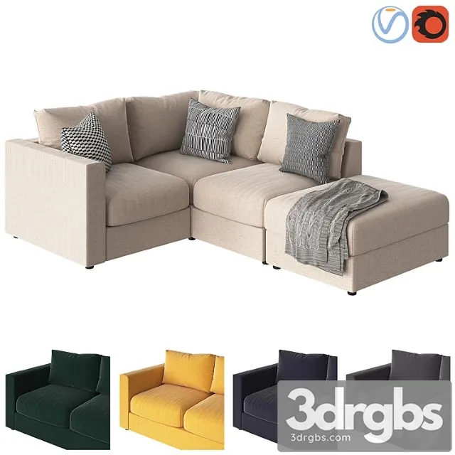 Ikea vimle corner 2 3D Model Download