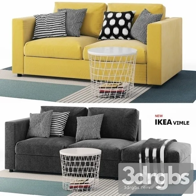 Ikea Vimle Sofa 2 3D Model Free