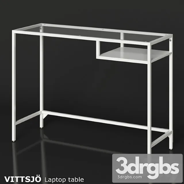 Ikea vittsjo laptop table 2 3D Model Free