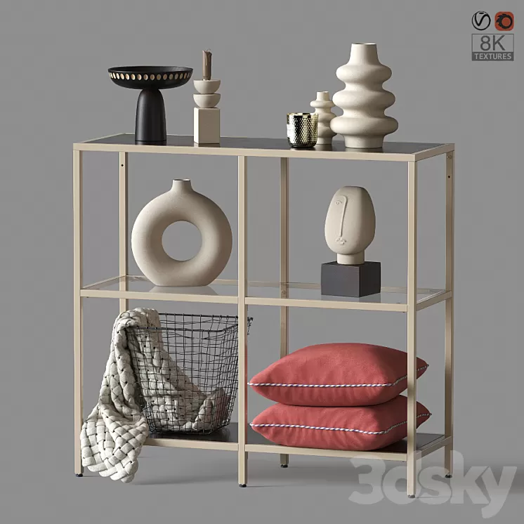 IKEA VITTSJO Shelf Unit 3D Model