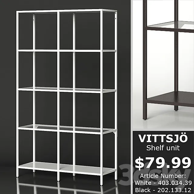 IKEA VITTSJO Shelf unit medium 3DModel
