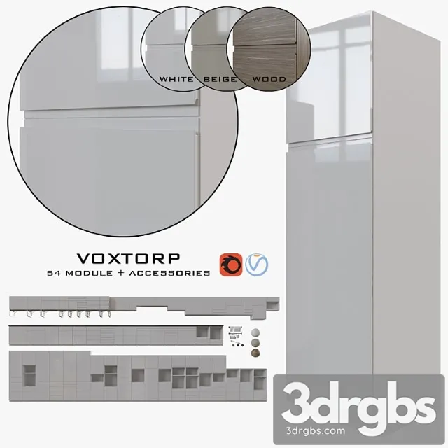 Ikea voxtorp 3D Model Free