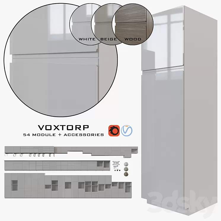 IKEA VOXTORP 3D Model