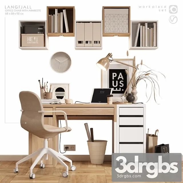 Ikea w o r k z o n e 2 3D Model Free