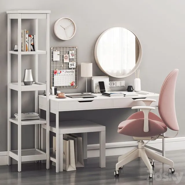 IKEA Women's dressing table and workplace 3D Model