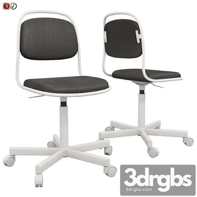 Ikea work chair orfjell 2 3D Model Free